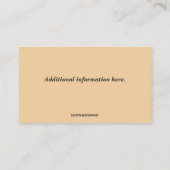 編集可能ウマ科のカイロプラクター名刺 名刺 (裏面)