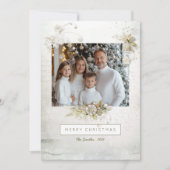 編集可能エレガントクリスマスカードの写真 シーズンカード (正面)