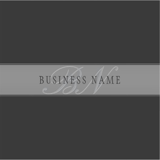 編集可能エレガントスクリプトビジネス名/その他の文字 シール (正面)