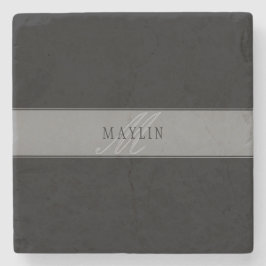 編集可能エレガントスクリプトビジネス名/その他の文字 ストーンコースター