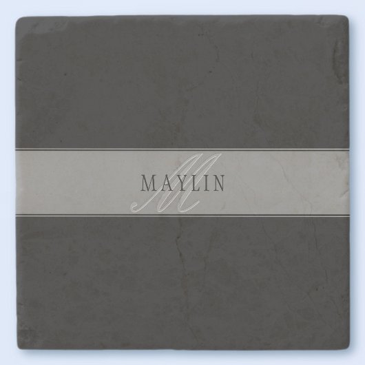 編集可能エレガントスクリプトビジネス名/その他の文字 ストーンコースター