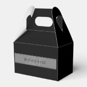 編集可能エレガントスクリプトビジネス名/その他の文字 フェイバーボックス (裏面サイド)