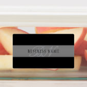 編集可能エレガントスクリプトビジネス名/その他の文字 ラベル (貼付)