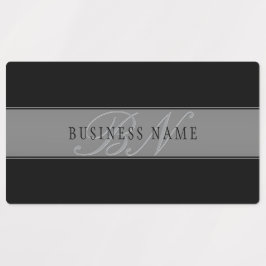 編集可能エレガントスクリプトビジネス名/その他の文字 ラベル