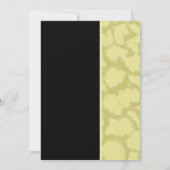 編集可能エレガントブラックと金ゴールドチャリティーイベントガラ 招待状 (裏面)