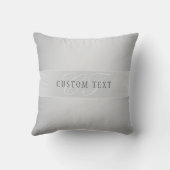 編集可能エレガントモノグラム書スクリプト | グレイ クッション (裏面)