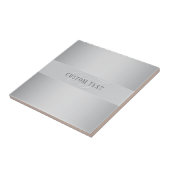 編集可能エレガントモノグラム書スクリプト | グレイ タイル (側面)