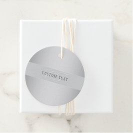 編集可能エレガントモノグラム書スクリプト | グレイ フェイバータグ