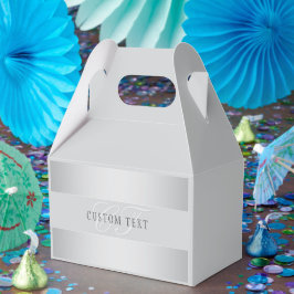 編集可能エレガントモノグラム書スクリプト | グレイ フェイバーボックス