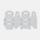 編集可能エレガントモノグラム書スクリプト | グレイ フェイバーボックス (折り畳みなし)