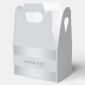 編集可能エレガントモノグラム書スクリプト | グレイ フェイバーボックス (オープン)