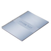 編集可能エレガントモノグラム書スクリプト | ブルー ノートブック (左側)