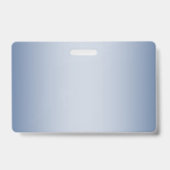 編集可能エレガントモノグラム書スクリプト | ブルー バッジ (裏面)