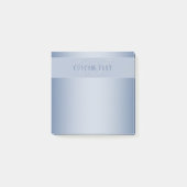 編集可能エレガントモノグラム書スクリプト | ブルー ポストイット (正面)