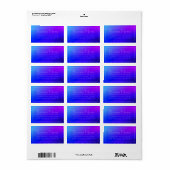 編集可能エレガント文字およびモダン差出人住所 ラベル (フルシート)