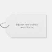 編集可能エレガント文字とフェモダンーディングパープルカラー ギフトタグ (裏面横)