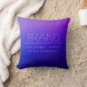 編集可能エレガント文字とフェモダンーディングパープルカラー クッション (ブランケット)