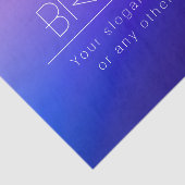 編集可能エレガント文字とフェモダンーディングパープルカラー 薄葉紙 (詳細)