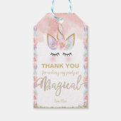 編集可能エレガント誕生日優先ラベル ギフトタグ (正面)