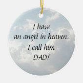 編集可能エンジェル天国 セラミックオーナメント (正面)