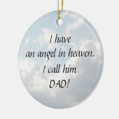 編集可能エンジェル天国 セラミックオーナメント (左)