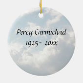 編集可能エンジェル天国 セラミックオーナメント (裏面)