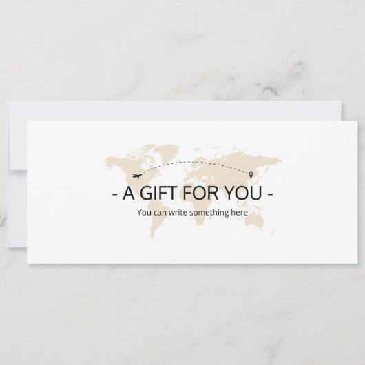 編集可能オスロ飛行機チケット、ノルウェートリップ 招待状 (裏面)