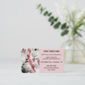 編集可能オーガニックターキーファーム 名刺 (スタンド正面)