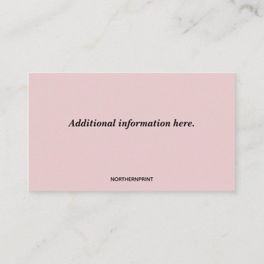 編集可能オーガニックターキーファーム 名刺 (裏面)