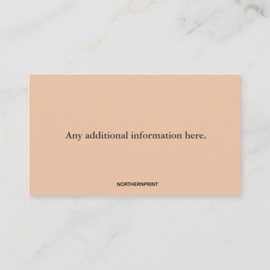 編集可能オーガニックポテトファーム 名刺 (裏面)