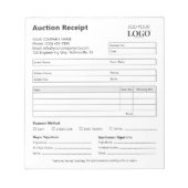 編集可能オークション受入 | ミニマリスト事業 ノートパッド (正面)