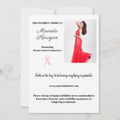 編集可能オートグラフカードプリント – ライト背景 招待状 (裏面)