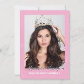 編集可能オートグラフカードプリント – ライト背景 招待状 (正面)