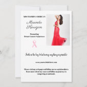 編集可能オートグラフカードプリント – ライト背景 招待状 (裏面)
