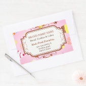 編集可能カスタムベーカリーラベルステッカー 長方形シール (封筒)