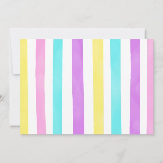 編集可能カップケーキ誕生日フォト招待状 招待状 (裏面)