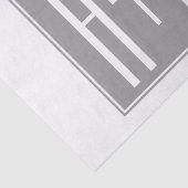 編集可能カップルイニシャル |白とグレー 薄葉紙 (詳細)