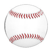 編集可能カップルイニシャル |白とグレー 野球ボール (正面)