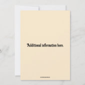 編集可能カップルフィエスタシャワー招待状 招待状 (裏面)