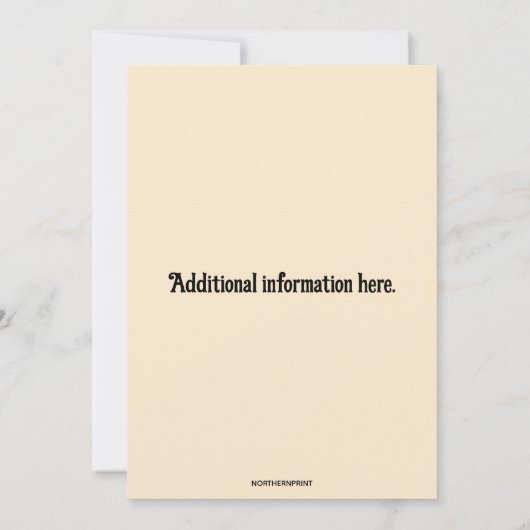 編集可能カップルフィエスタシャワー招待状 招待状 (裏面)