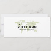 編集可能カナダボーディングパス飛行機チケット 招待状 (裏面)