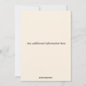 編集可能カナダ軍隊送別パーティー 招待状 (裏面)