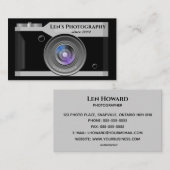 編集可能カメラフォトグラファー 名刺 (正面/裏面)
