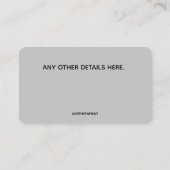 編集可能カメラホームセキュリティ名刺 名刺 (裏面)