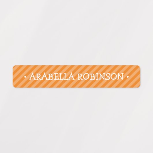 編集可能カラフルな学校の子供の名前 ラベル (デザイン2)