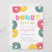 編集可能カラフルパーティー招待状 招待状 (正面)