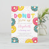 編集可能カラフルパーティー招待状 招待状 (スタンド正面)