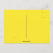 編集可能カラフル建物ブロック誕生日 インビテーションポストカード (裏面)