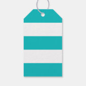 編集可能カラーいかりストライプ白結婚色 ギフトタグ (裏面)