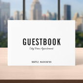 編集可能カラーはっきりしたとスクリプモダントのゲストブック ゲストブック